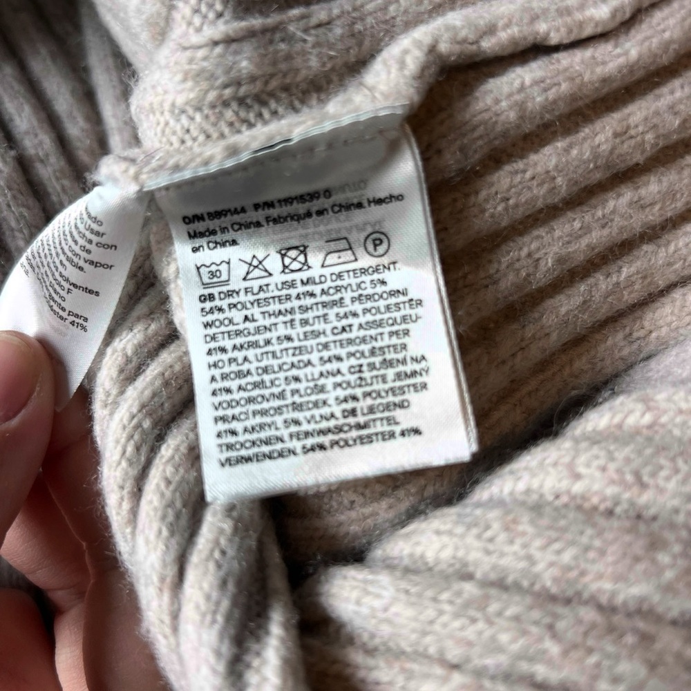 Classic Ribbed Knit Mini Dress - Ivory - Picture 5 of 5